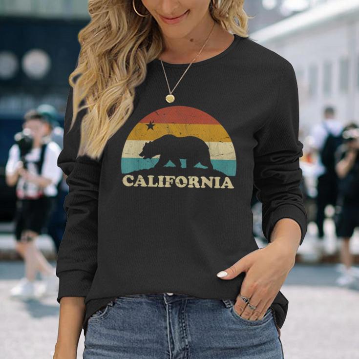 California Retro Vintage Bear Flag 70S Langarmshirts Geschenke für Sie