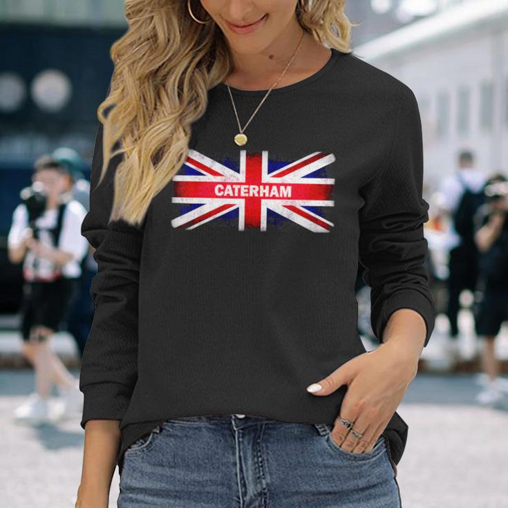 Caterham Uk British Flag Langarmshirts Geschenke für Sie