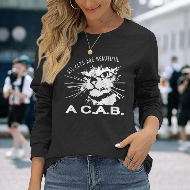 All Cats Are Beautiful A C A B Cats Love Langarmshirts Geschenke für Sie