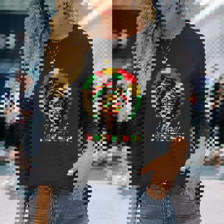 Celebrating Junenth Breaking Every Chain 1865 Long Sleeve T-Shirt Gifts for Her