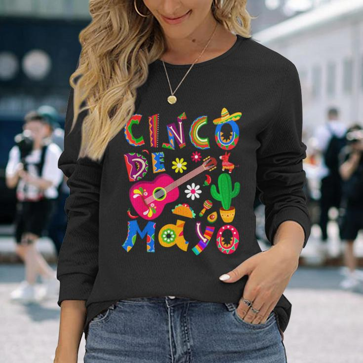 Cinco De Mayo Mexican Fiesta 5 De Mayo Mexico Mexican Day Long Sleeve T-Shirt Gifts for Her