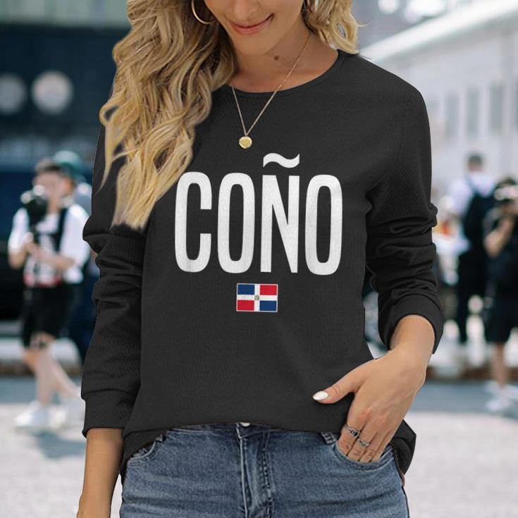 Cono Dominican Republic Dominican Slang Long Sleeve T-Shirt Gifts for Her
