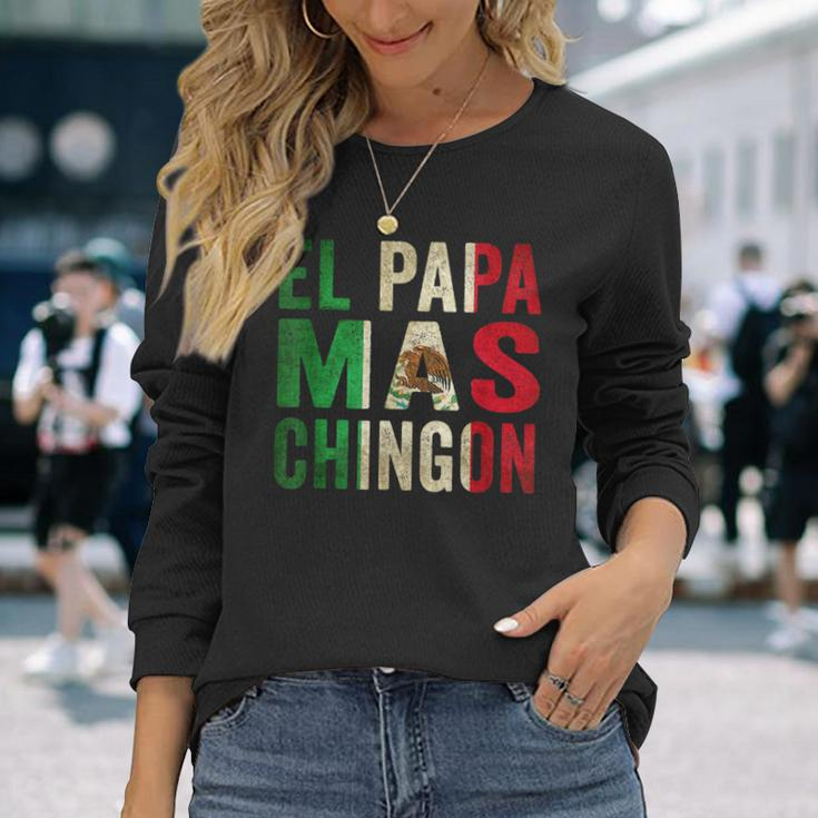 The Coolest Dad Spanish Father's Day Long Sleeve T-Shirt Gifts for Her