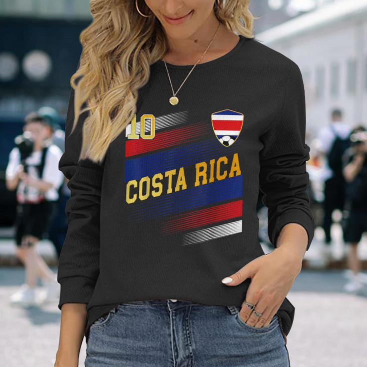 Costa Rica Flagge Costa Rican Pride Lovers Langarmshirts Geschenke für Sie