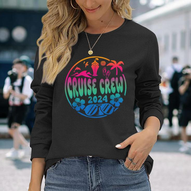 Cruisin Crew 2024 Cruise Family Friends Vacation Matching Long Sleeve T-Shirt Gifts for Her