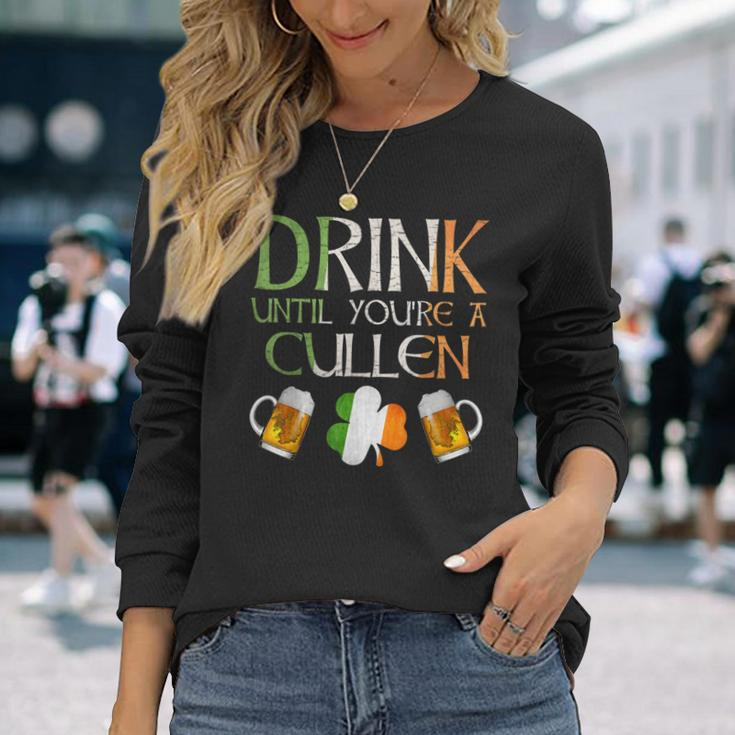Cullen Family Name For Proud Irish From Ireland Long Sleeve T-Shirt Gifts for Her