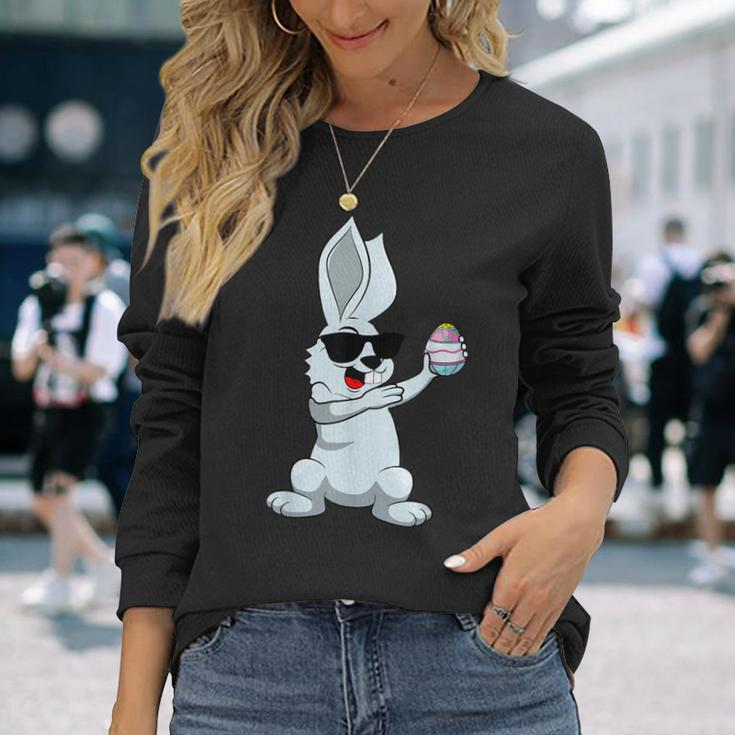 Dabbing Easter Bunny Easter Dab Dance Easter Bunny Langarmshirts Geschenke für Sie