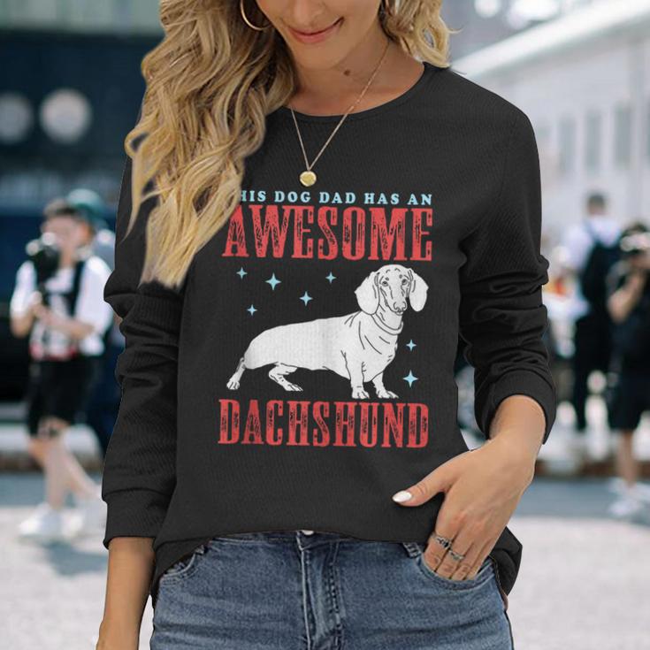 Dackel Hund Papa Dackel Hund Besitzer Dackel Langarmshirts Geschenke für Sie