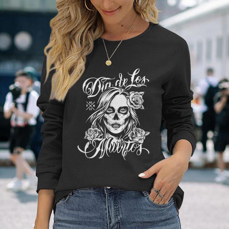 Day Of The Dead I Día De Los Muertos I La Catrina S Langarmshirts Geschenke für Sie