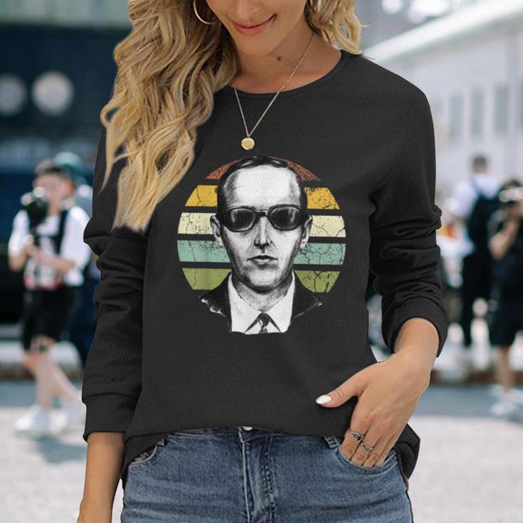 Db Cooper High-Jacker Police Artist Sketch Vintage Sunset Long Sleeve T-Shirt Gifts for Her