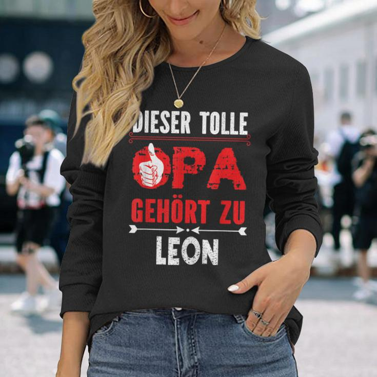 Dieser Tolle Opa Gegehört Zu Leon Opi German Langu Langarmshirts Geschenke für Sie