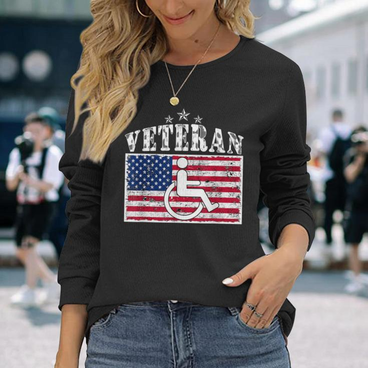 Disabled Handicapped Veteran For Veteran Long Sleeve T-Shirt Gifts for Her