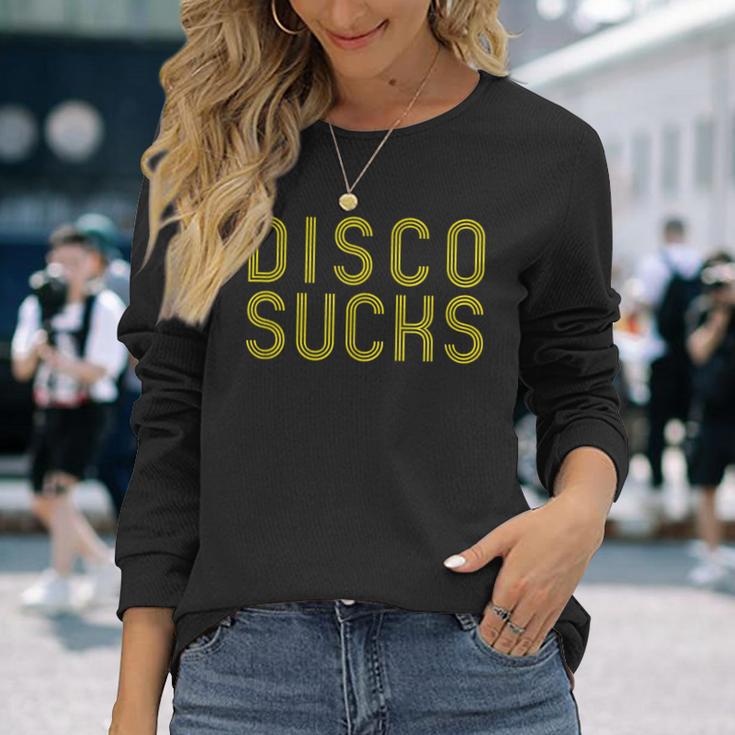 Disco SucksPanic At The Dance Places Long Sleeve T-Shirt Gifts for Her