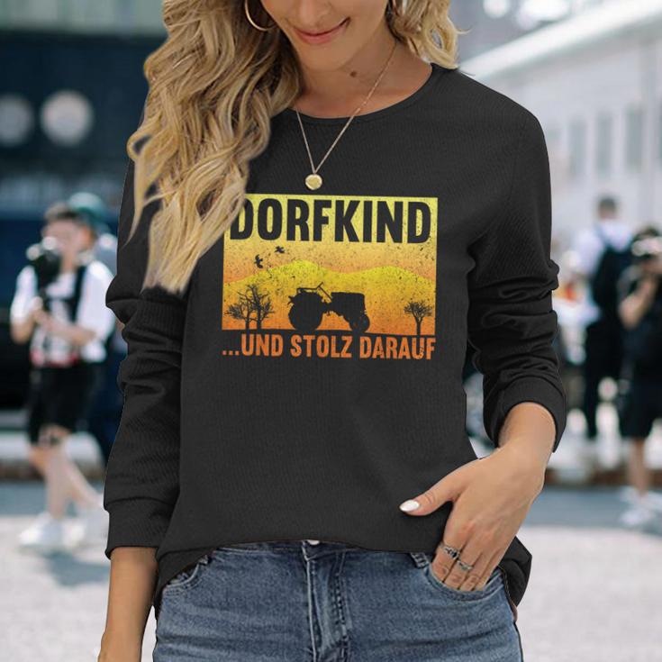 Dorfkind Und Stolz Darauf Farmers Children's S Langarmshirts Geschenke für Sie