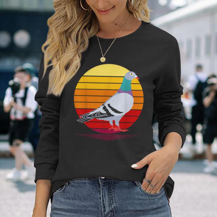 Dove Vintage Retro Dove Fancier Langarmshirts Geschenke für Sie