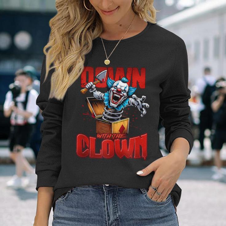 Down With The Clown Icp Hatchet Man Horrorcore Long Sleeve T-Shirt Gifts for Her