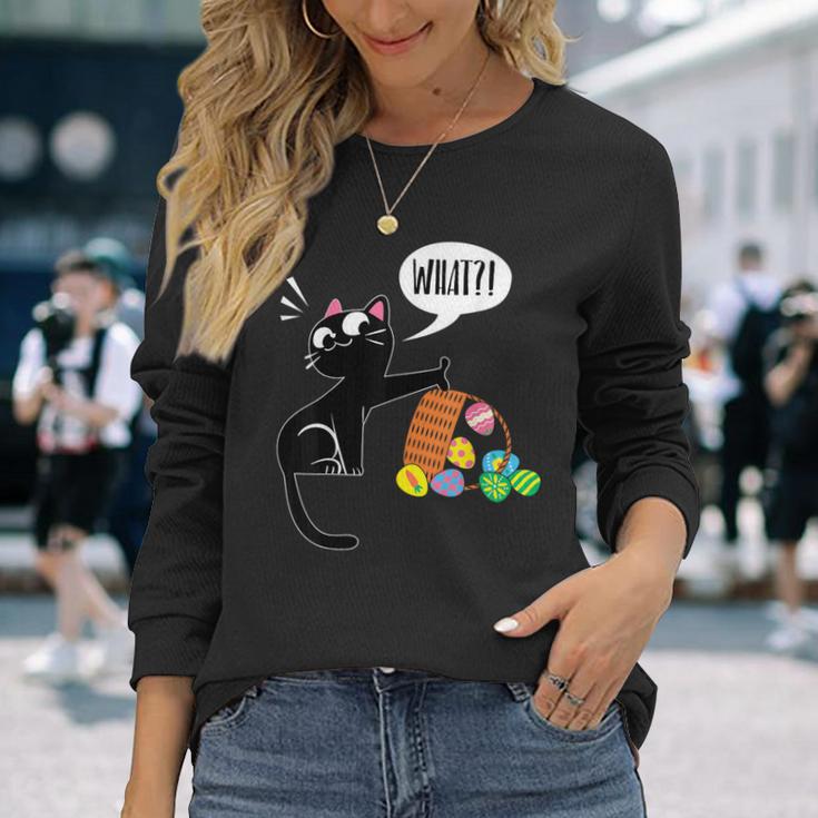 What Easter Cat Long Sleeve T-Shirt Gifts for Her