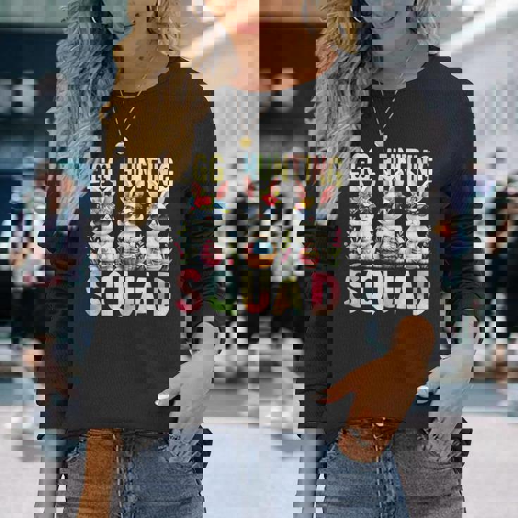 Egg Hunting Squad Easter Day Bunny Egg Hunt Happy Easter Long Sleeve T-Shirt Gifts for Her Egg Hunting Squad Easter Day Bunny Egg Hunt Happy Easter Long Sleeve T-Shirt Gifts for Her