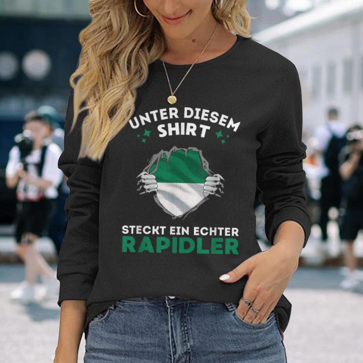 Ein Leben Lang Rapidler Für Echte Fans Langarmshirts Geschenke für Sie