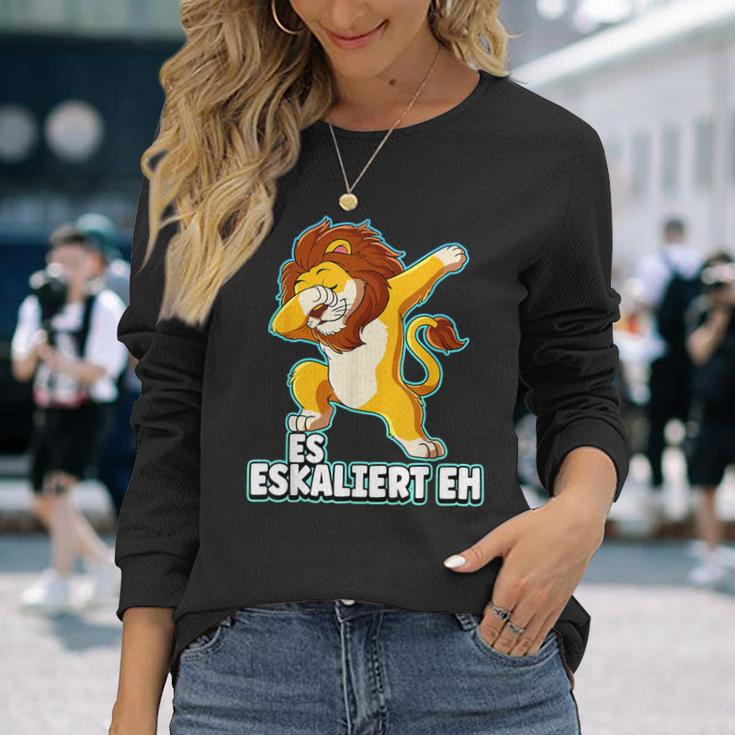 Es Eskaliert Eh Lion Black S Langarmshirts Geschenke für Sie