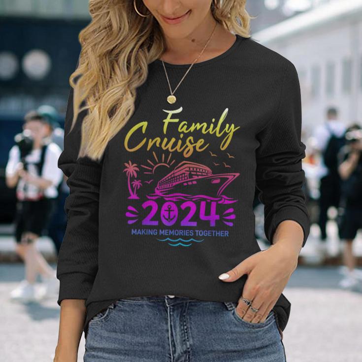 Family Cruise 2024 Making Memories Family Vacation 2024 Long Sleeve T-Shirt Gifts for Her