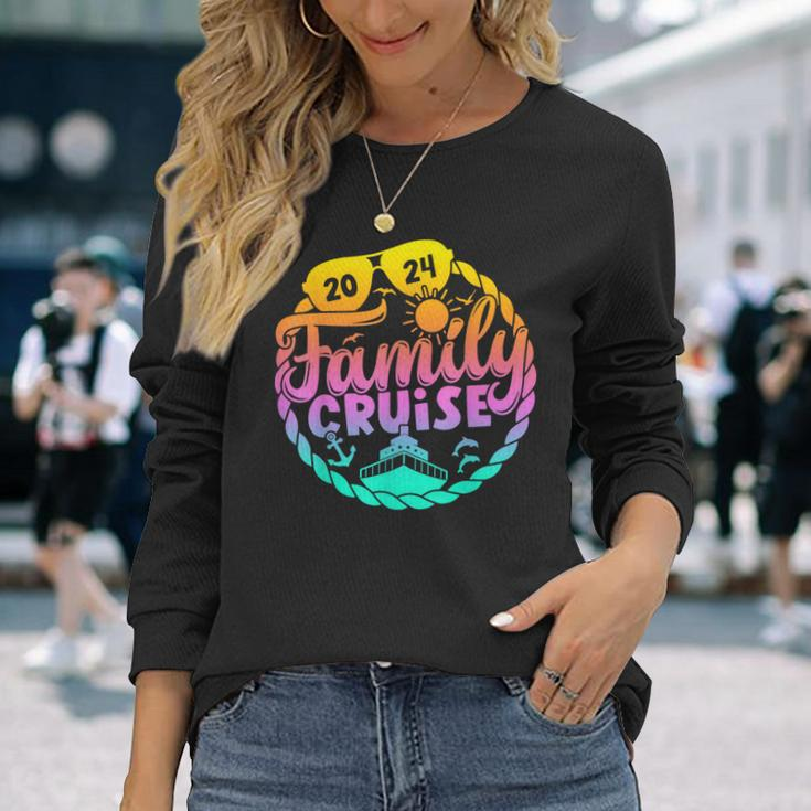 Family Cruise 2024 Matching Group Family Summer Vacation Long Sleeve T-Shirt Gifts for Her