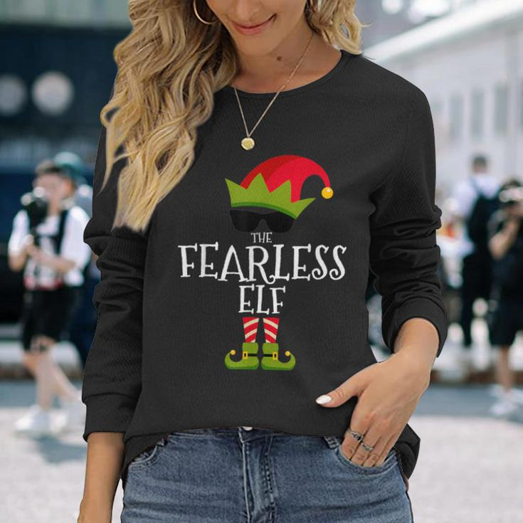 The Fearless Elf Matching Family Group Christmas Xmas Long Sleeve T-Shirt Gifts for Her