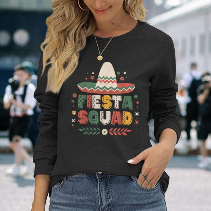 Fiesta Squad Family Matching Cinco De Mayo Long Sleeve T-Shirt Gifts for Her