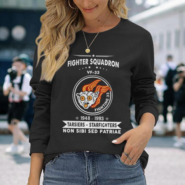Fighter Squadron 33 Vf 33 Tarsiers Long Sleeve T-Shirt Gifts for Her
