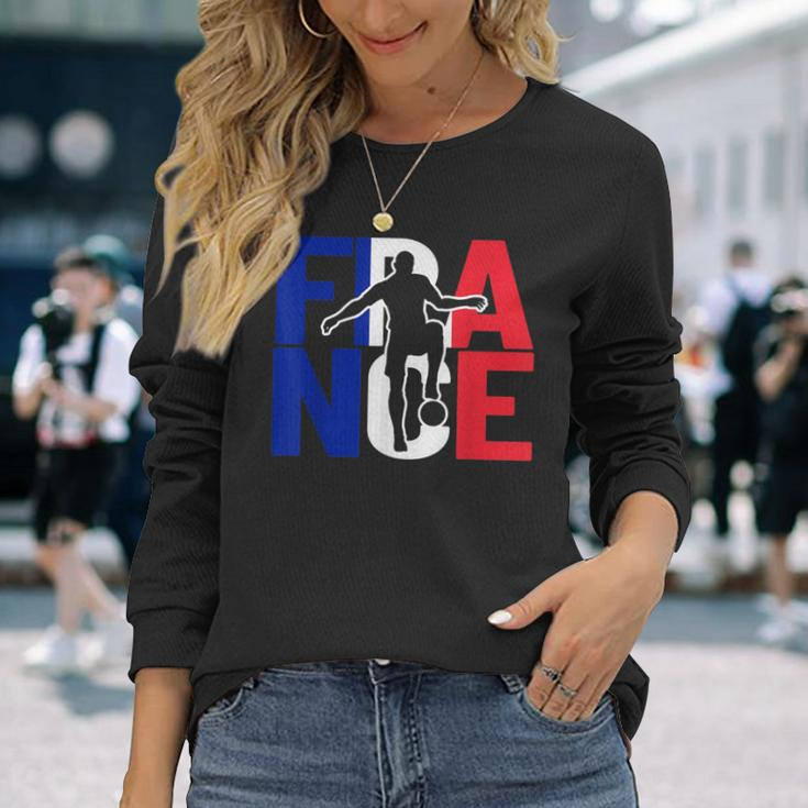 France Football Fans Jersey Les Bleus Fans French Football Langarmshirts Geschenke für Sie