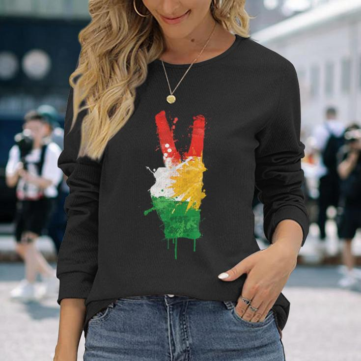 Free Kurdistan Langarmshirts Geschenke für Sie