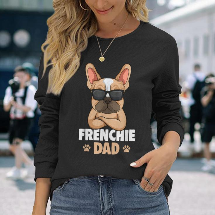 Frenchie Dad French Bulldog Dad Langarmshirts Geschenke für Sie