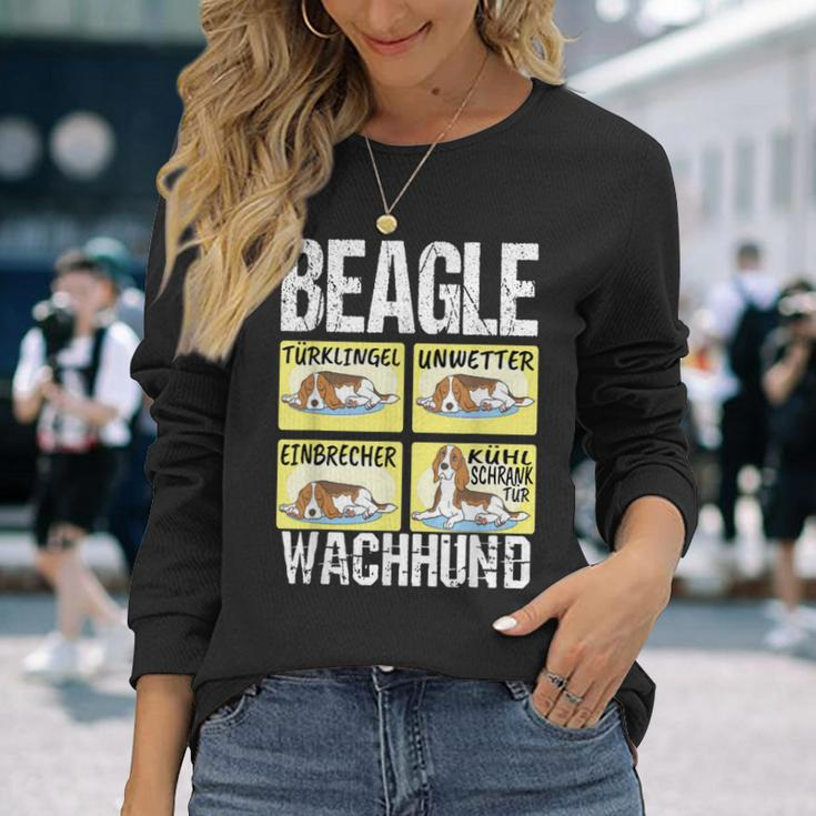 Beagle Dog Beagle Guard Dog Langarmshirts Geschenke für Sie