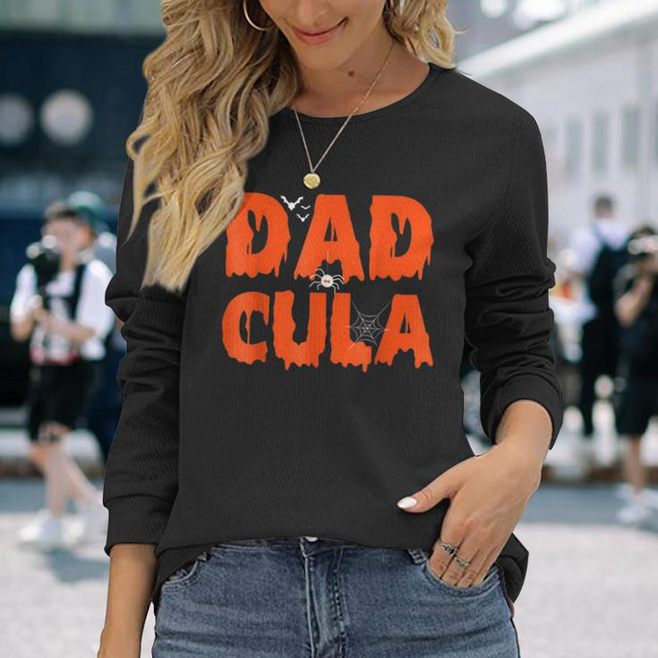 Dadcula Halloween Dad Costume Momster Family Matching Long Sleeve T-Shirt Gifts for Her
