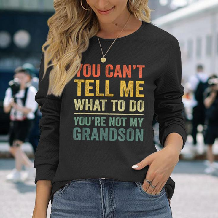 Grandpa For Grandfather Papa Dad Poppy Papi Long Sleeve T-Shirt Gifts for Her