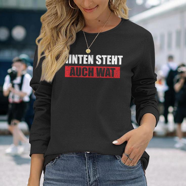 Hinten Steht Auch Wat Auch Wat Slogan Langarmshirts Geschenke für Sie