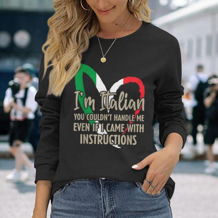 Italian Sayings Im Italian Long Sleeve T-Shirt Gifts for Her