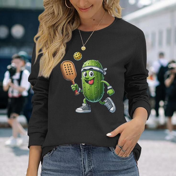 Pickleball Player Paddleball Lover Long Sleeve T-Shirt Gifts for Her