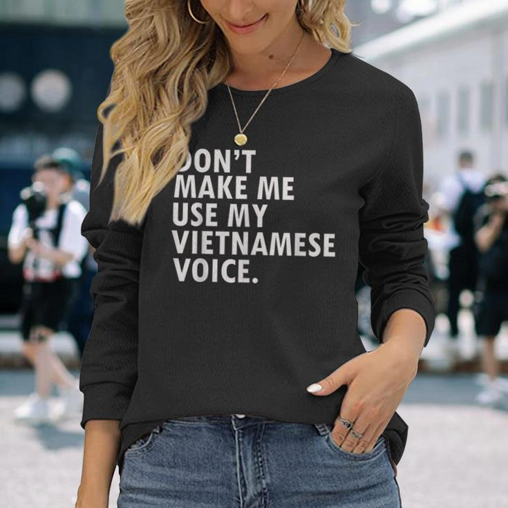 Saying Vietnamese Pride Vietnam Long Sleeve T-Shirt Gifts for Her
