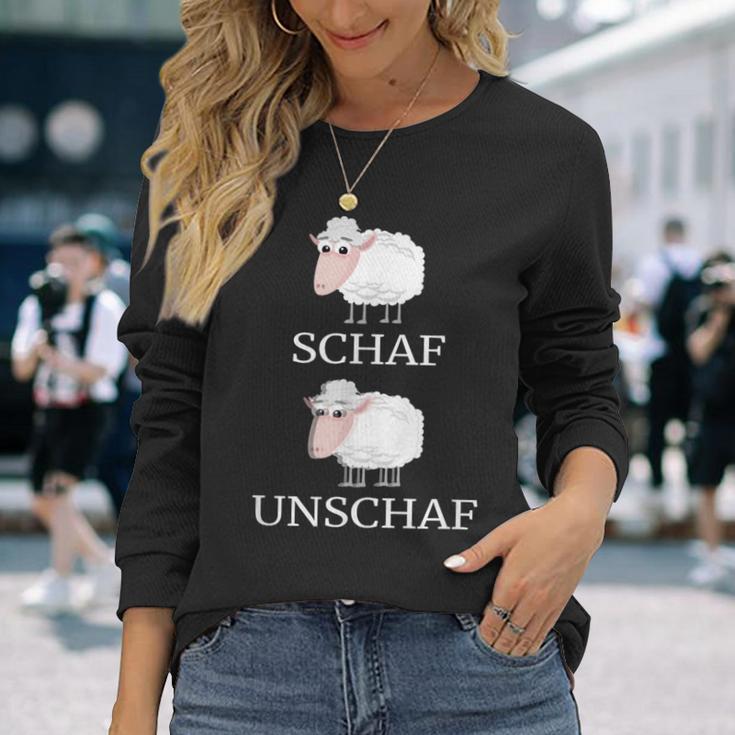 Sheep Unschaf Slogan Word Joke Langarmshirts Geschenke für Sie