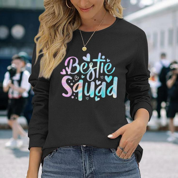 Tie Dye Best Friend Matching Bestie Squad Bff Cute Long Sleeve T-Shirt Gifts for Her