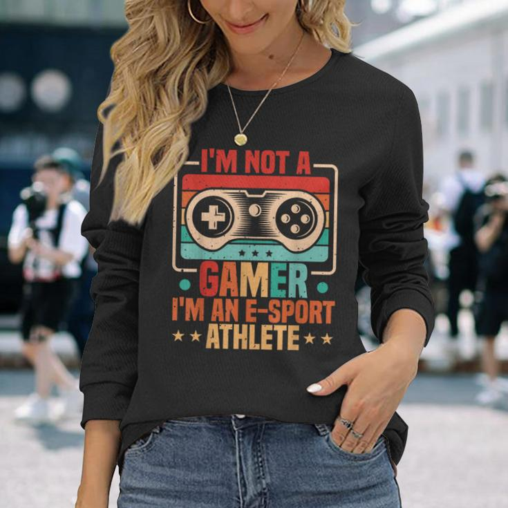 Gamer & E-Sport Athlete Video Games & Esport Gaming Long Sleeve T-Shirt Gifts for Her