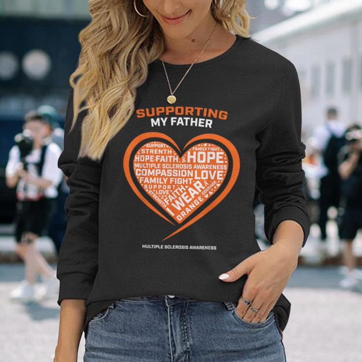 Geschenke Ms Apparelater Papa Mehrere Sklerose Bewusstsein Langarmshirts Geschenke für Sie