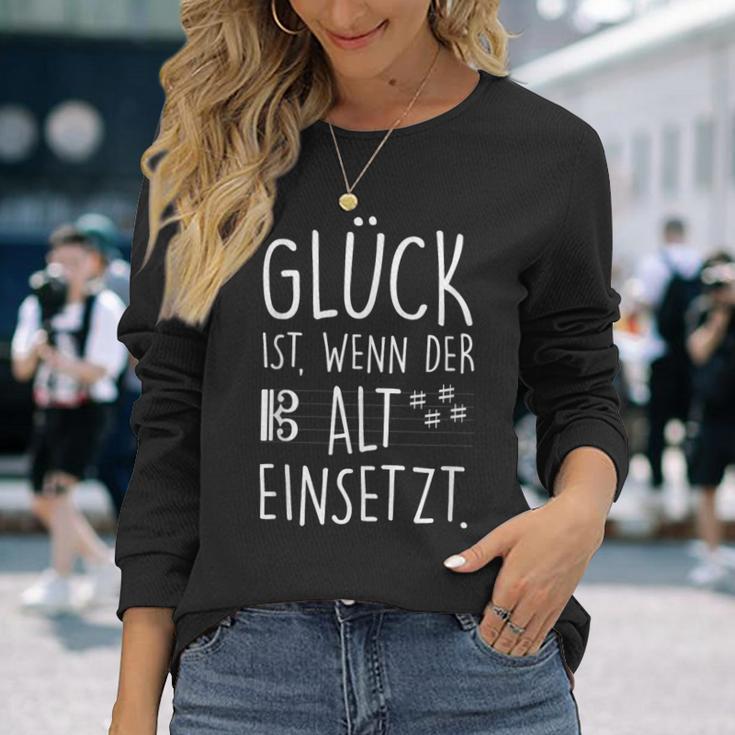 Glück Wenn Alt Einsetz Langarmshirts Geschenke für Sie