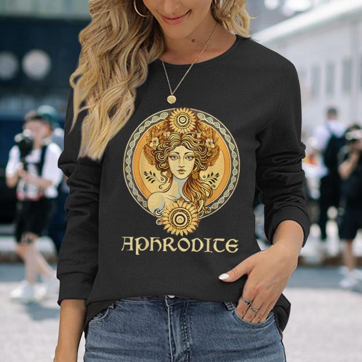 Greek Goddess Aphrodite Love And Beauty Ancient Greece Long Sleeve T-Shirt Gifts for Her