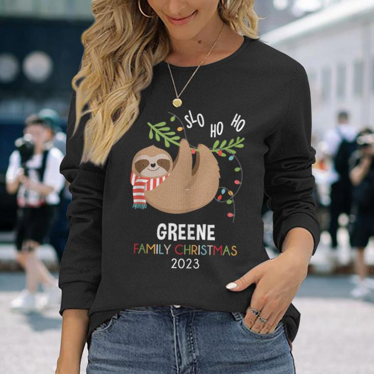 Greene Family Name Greene Family Christmas Long Sleeve T-Shirt Gifts for Her