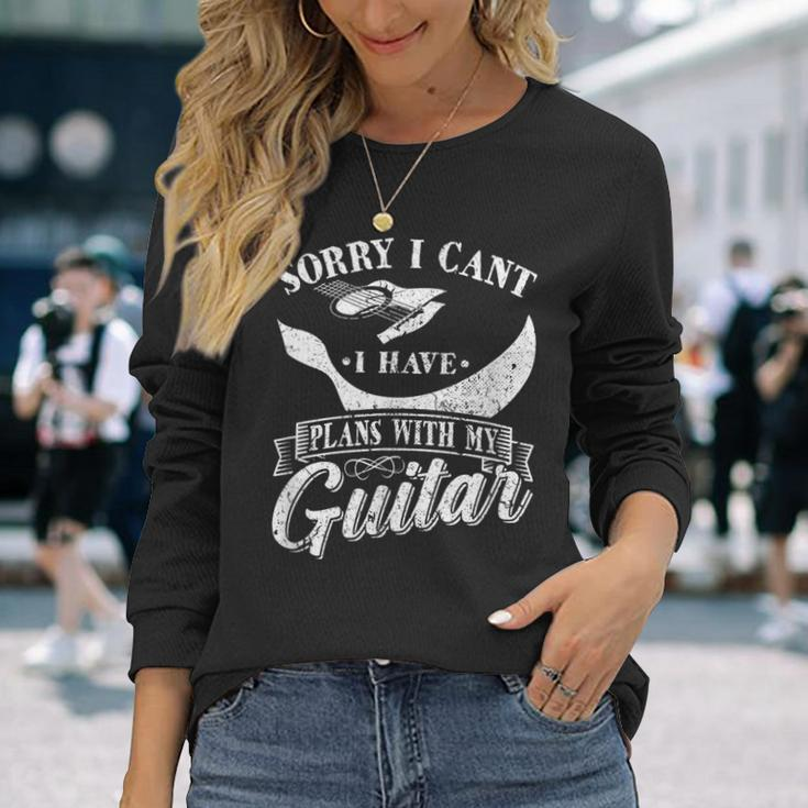 Guitar Artist Musician Vintage For Gutiarist Long Sleeve T-Shirt Gifts for Her