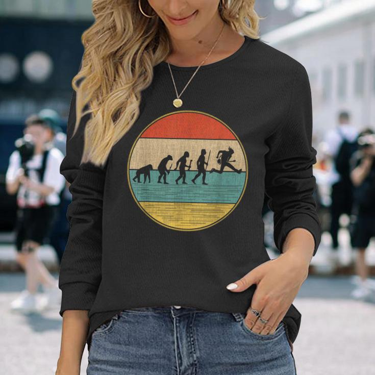 Guitar Evolution Guitarist Retro Vintage Long Sleeve T-Shirt Gifts for Her