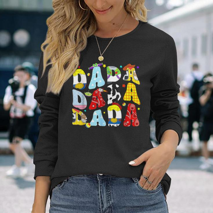 Happy Father Toy Story Dada Boy For Dad Granddad Long Sleeve T-Shirt Gifts for Her