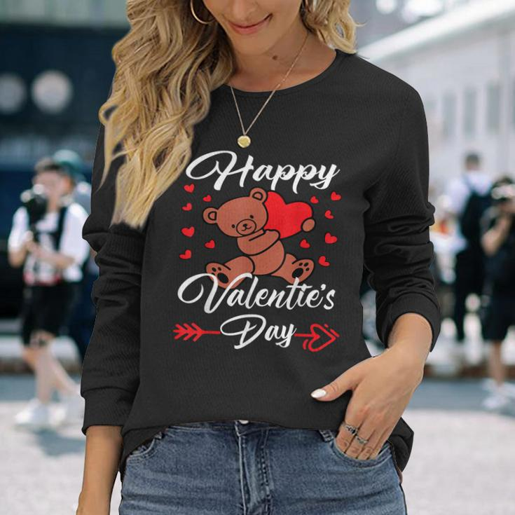 Happy Valentines Day Outfit Women Valentine's Day Long Sleeve T-Shirt Gifts for Her